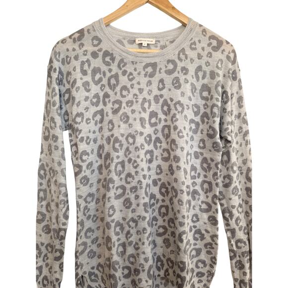 Rebecca Taylor Pullover Flattering Alpaca Print Cheetah Leopard Chic Sweater M - Picture 6 of 8